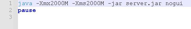 Changing the Allocated RAM for the Server
