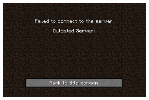 What Does An Outdated Server Mean in Minecraft