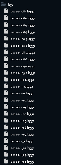 Minecraft server logs