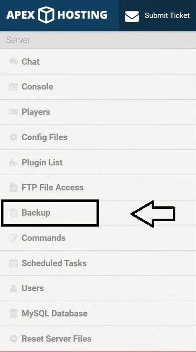 How to do a Minecraft Automatic Server Backup with apex hosting
